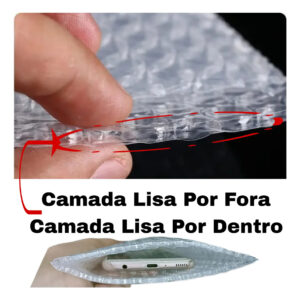 Kit Saco Bolha Liso 90 Micras 10x18 - 1000 Unidades